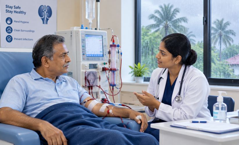 Dialysis During Monsoon: What Kidney Patients Should Know About Infection Prevention and Treatment Continuity